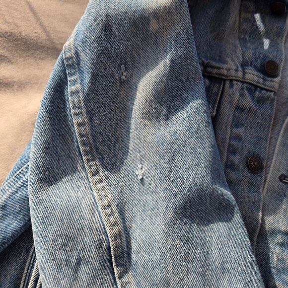 Vintage 80s Levi's Denim Trucker Jeans Jacket 50L - Picture 12 of 12
